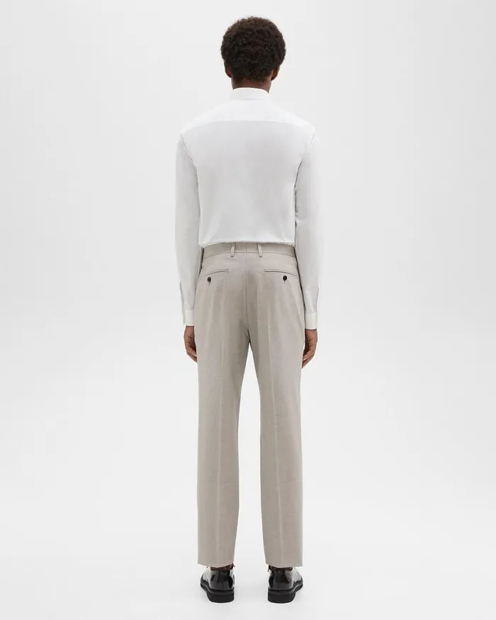 Theory Pants Mayer Pant In Stretch Wool Sand Melange 8211 Men