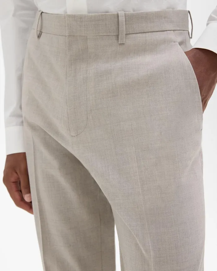 Theory Pants Mayer Pant In Stretch Wool Sand Melange 8211 Men