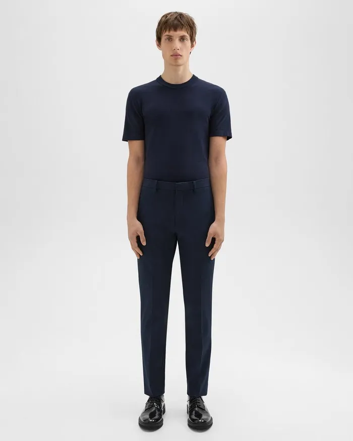 Theory Pants Zaine Pant In Stretch Cotton Baltic 8211 Men
