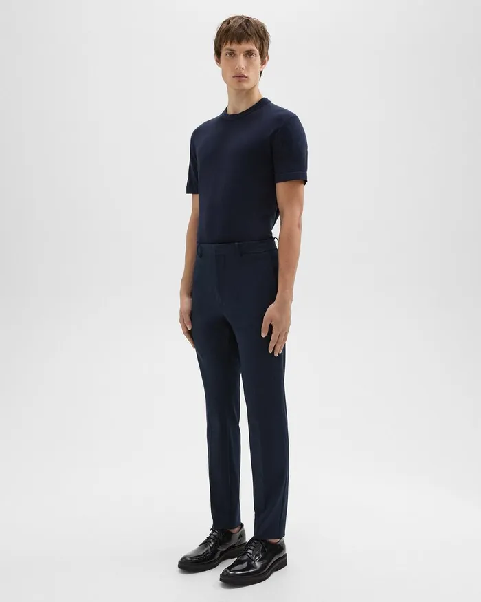 Theory Pants Zaine Pant In Stretch Cotton Baltic 8211 Men