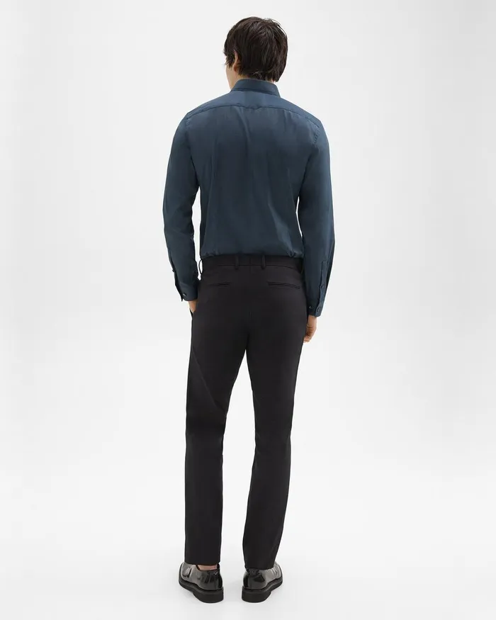 Theory Pants Zaine Pant In Stretch Cotton Black 8211 Men