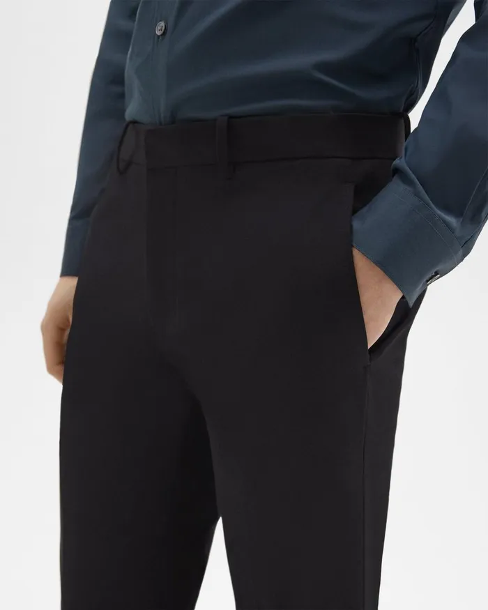 Theory Pants Zaine Pant In Stretch Cotton Black 8211 Men