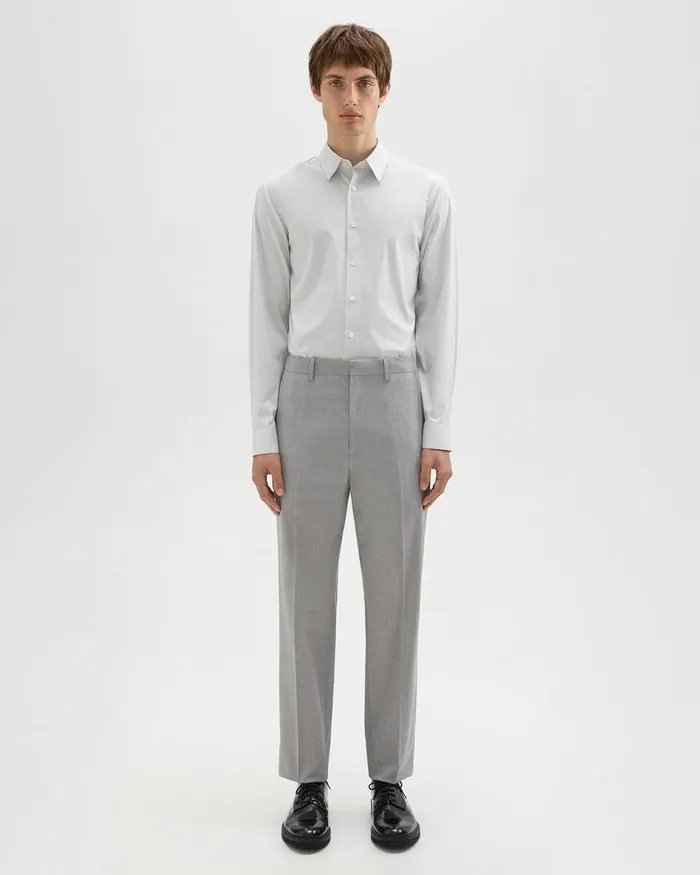 Theory Suits Mayer Pant In Stretch Wool Vapor Melange 8211 Men