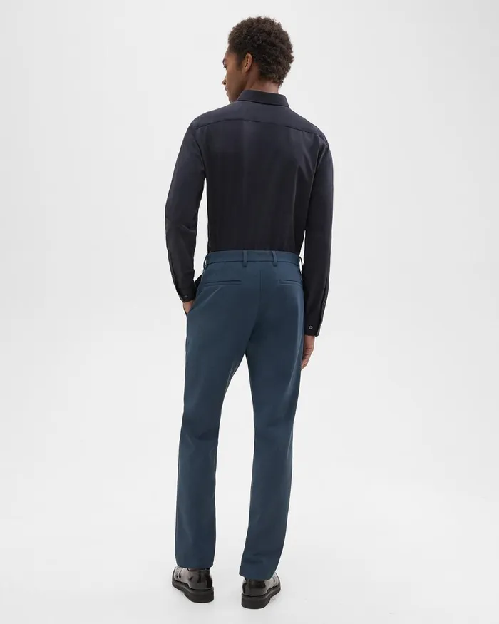 Theory Suits Zaine Pant In Precision Ponte Deep Sea Blue 8211 Men