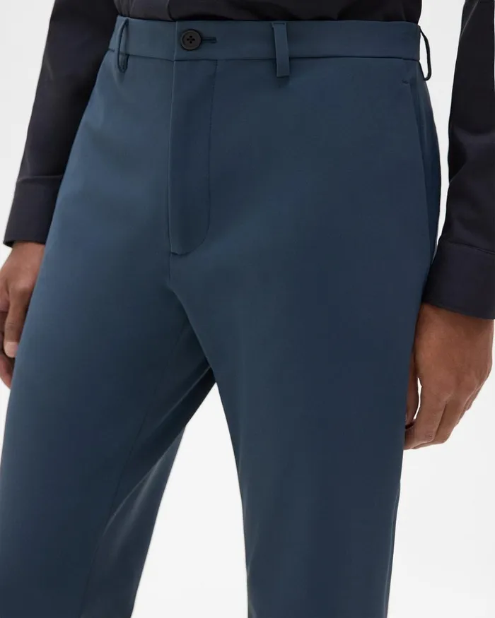 Theory Suits Zaine Pant In Precision Ponte Deep Sea Blue 8211 Men