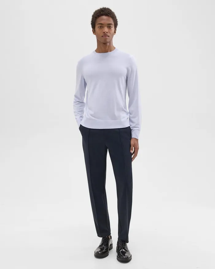 Theory Sweaters Cardigans Crewneck Sweater In Regal Wool Ice 8211 Men