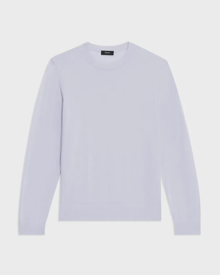 Theory Sweaters Cardigans Crewneck Sweater In Regal Wool Ice 8211 Men