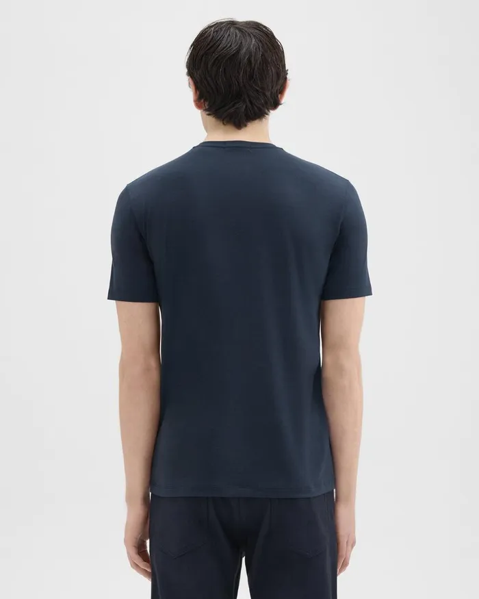 Theory Tshirts Polos Dorian Tee In Active Knit Baltic 8211 Men