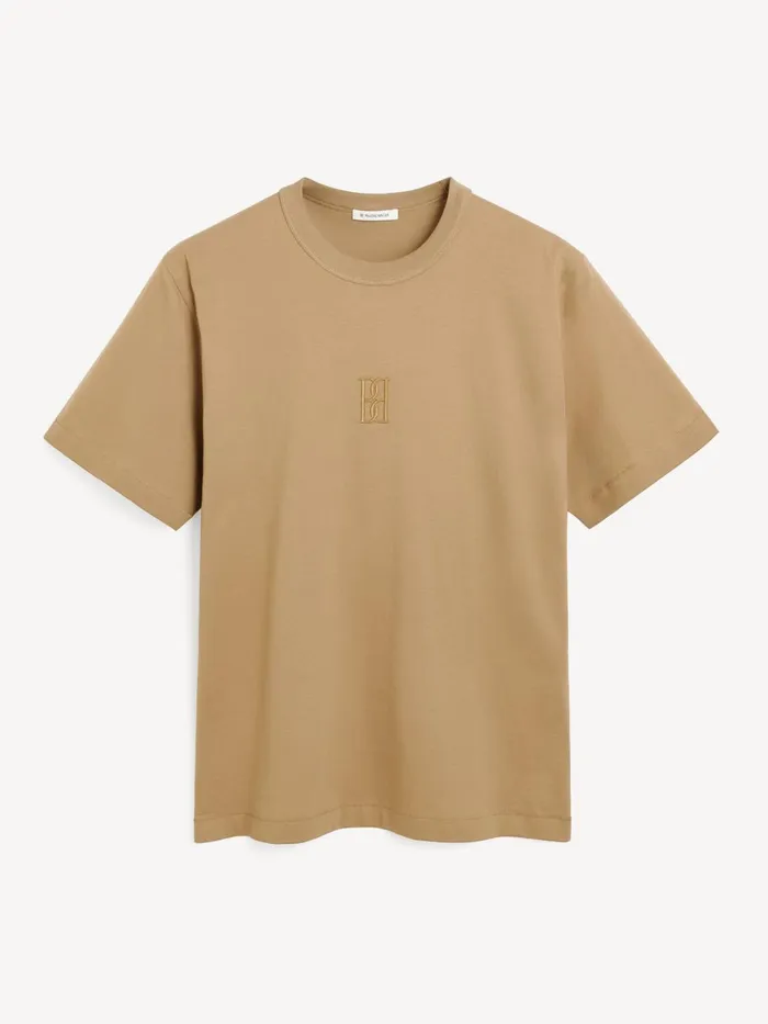 Tops and Blouses Women By Malene Birger Fayeh Organic Cotton TShirt Light Brown