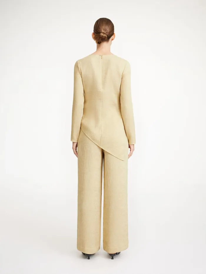 Tops and Blouses Women By Malene Birger Siimone Blouse Warm Sand