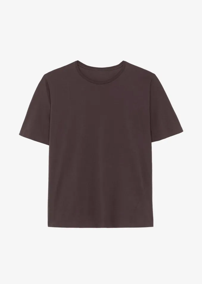 Tops Women The Frankie Shop Harper Soft Organic TShirt 8211 Brown