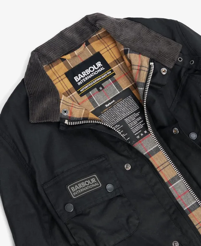 Tourer Slim International Waxed Jacket Beech Men Barbour Waxed Jackets