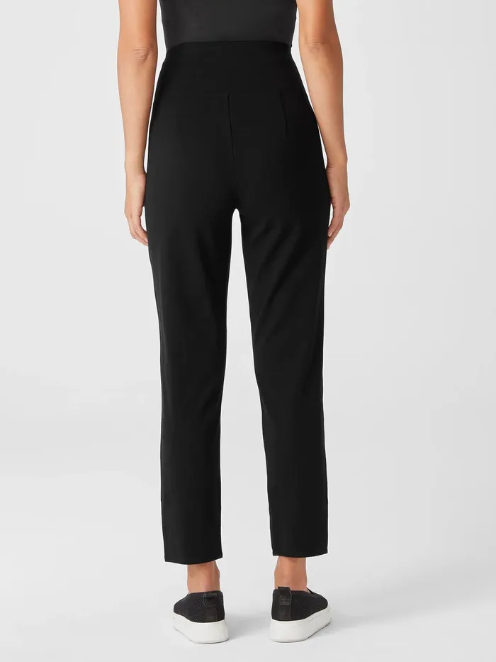 Traceable Cotton Jersey HighWaisted Pant Black Women Eileen Fisher Pants Shorts and Jumpsuits