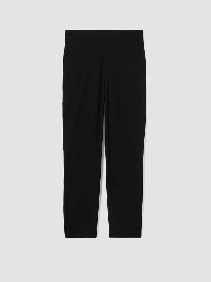 Traceable Cotton Jersey HighWaisted Pant Black Women Eileen Fisher Pants Shorts and Jumpsuits
