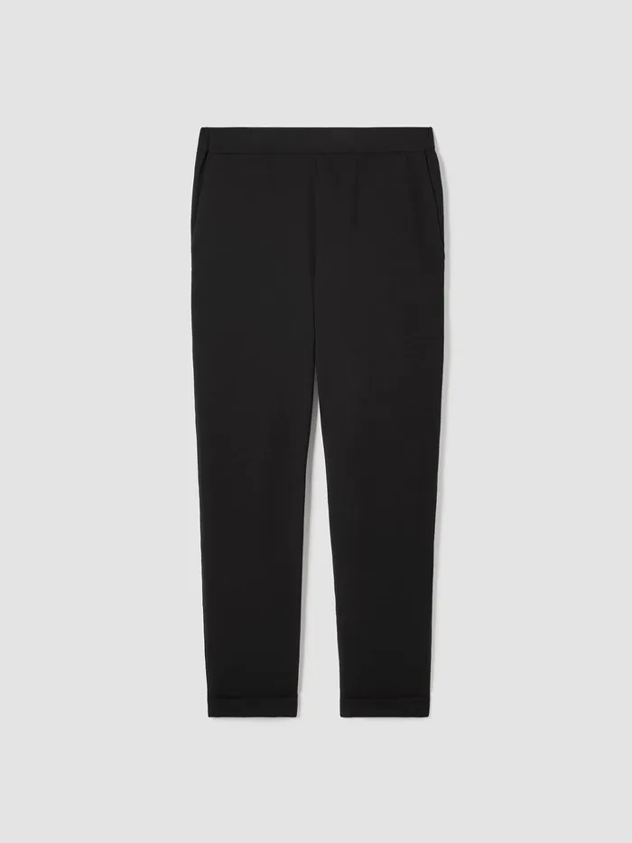 Traceable Cotton Jersey Pant Black Women Eileen Fisher Pants Shorts and Jumpsuits