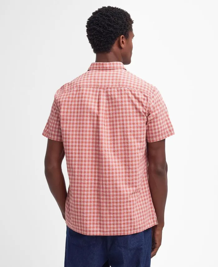 Tristan Regular ShortSleeved Shirt Blue Chalk Men Barbour Shirts