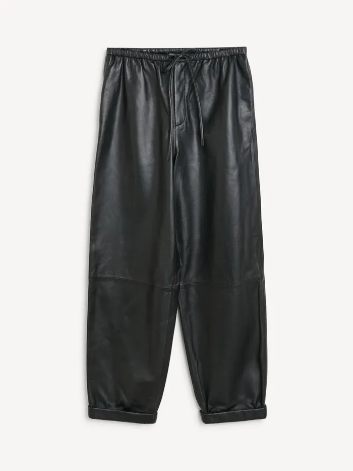 Trousers Women By Malene Birger Joanni Leather Trousers Black