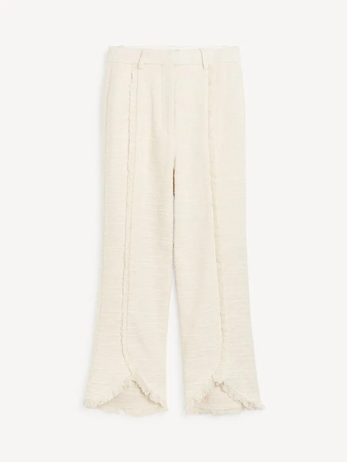 Trousers Women By Malene Birger Nadihas HighWaist Trousers Soft White