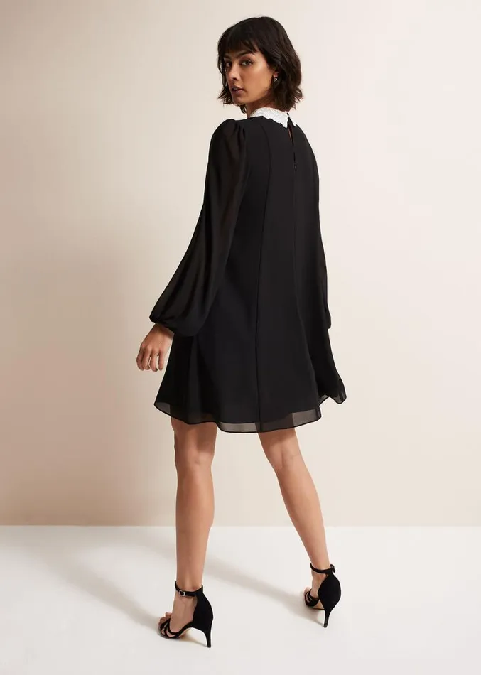 Trudie Swing Mini Dress Blackivory Women Phase Eight Dresses