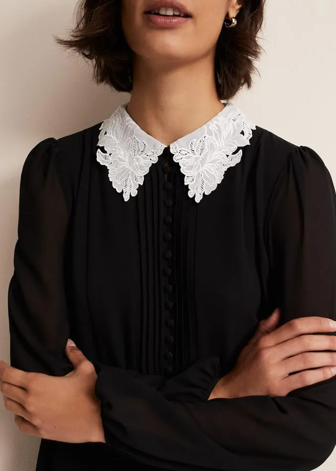 Trudie Swing Mini Dress Blackivory Women Phase Eight Dresses