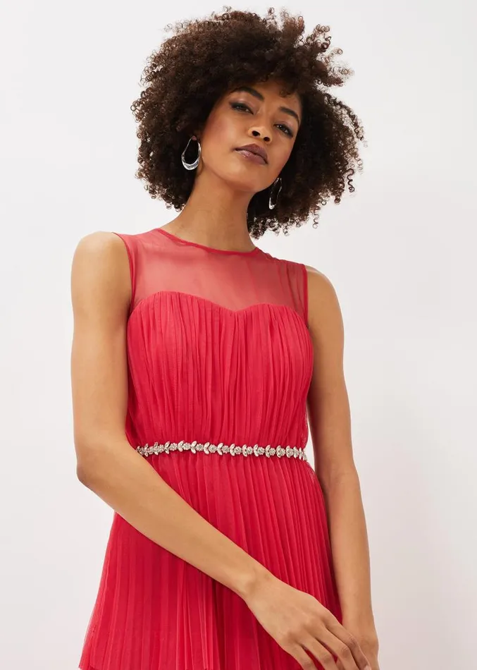 Tulisa Tulle Maxi Dress Lipstick Women Phase Eight Dresses