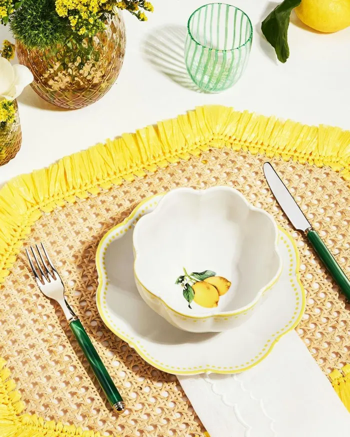 Tutti Frutti Cereal Bowl Yellow Women Aquazzura Dinnerware Tutti Frutti Cereal Bowl Yellow Women Aquazzura Dinnerware