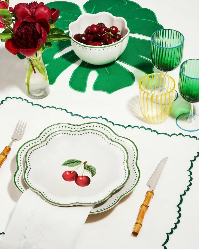 Tutti Frutti Dinner Plate Green Women Aquazzura Dinnerware Tutti Frutti Dinner Plate Green Women Aquazzura Dinnerware
