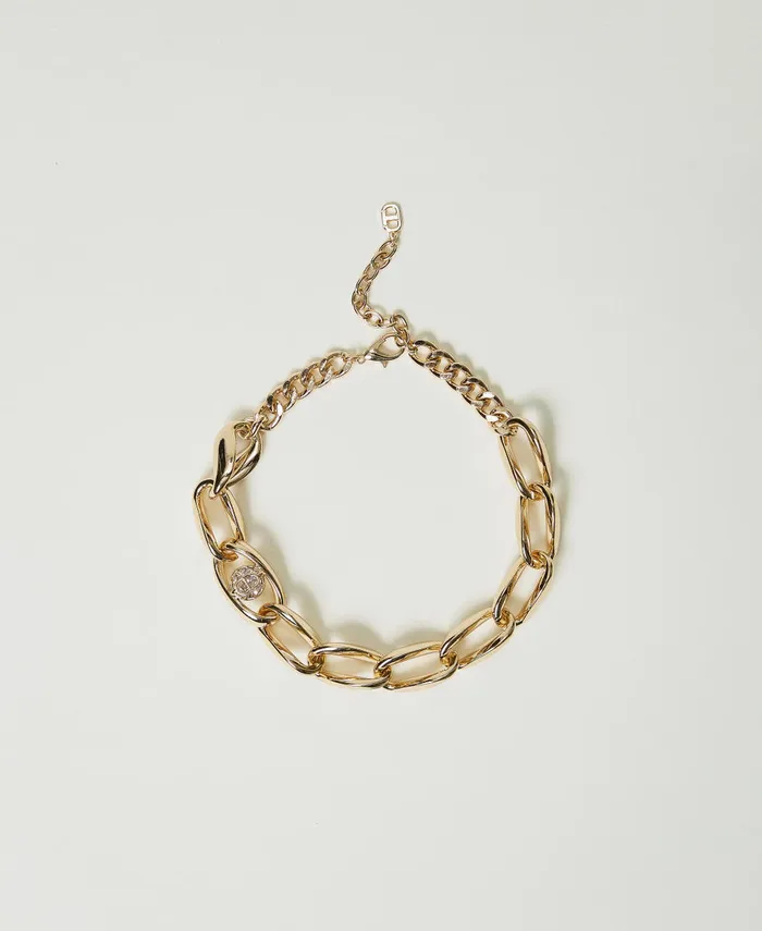 Twinset Chain Design Choker New Gold Women Jewellery
