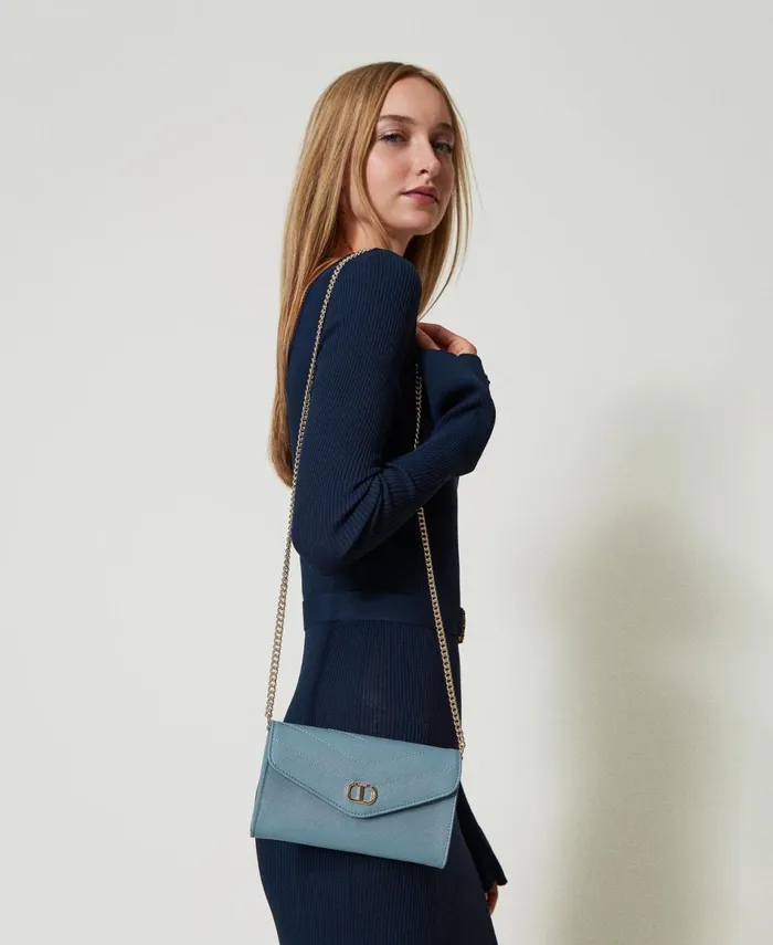 Twinset Mini Smartphone Bag With Shoulder Strap Gainsboro Gray Women Mini Bags Twinset Mini Smartphone Bag With Shoulder Strap Gainsboro Gray Women Mini Bags