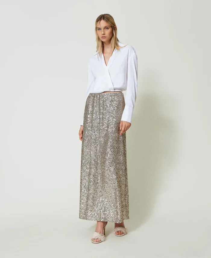 Twinset Poplin Crossover Blouse White Women Blouses And Shirts Twinset Poplin Crossover Blouse White Women Blouses And Shirts