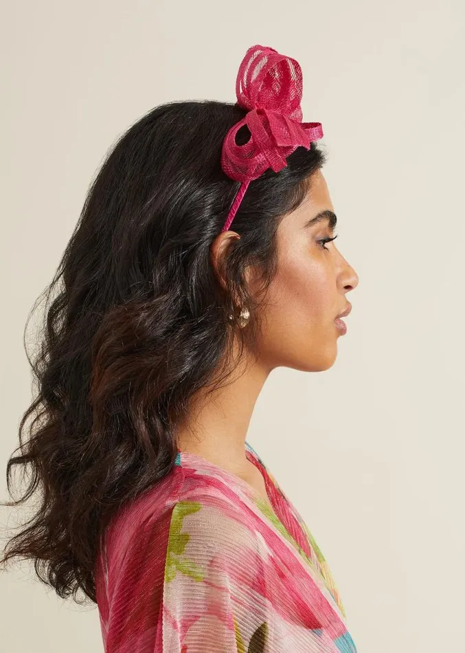 Twist Bow Headband Pink Women Phase Eight Fascinators and Hats