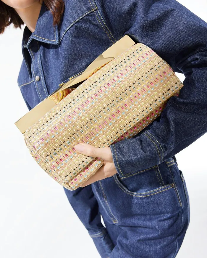 Twist Clutch Beige Women Aquazzura Clutch Bags Twist Clutch Beige Women Aquazzura Clutch Bags