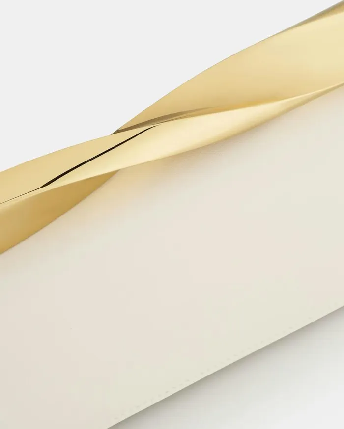 Twist Shoulder EW White Women Aquazzura Shoulder Bags Twist Shoulder EW White Women Aquazzura Shoulder Bags