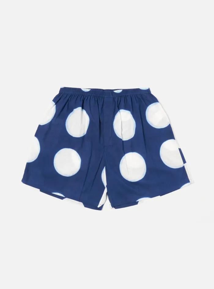 Underwear Men Universal Works Universal Works 3 Pack Boxer Short In Indigo Big Dot Print