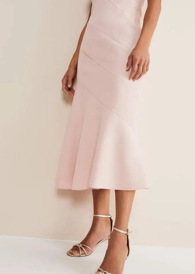 Valencia One Shoulder Midaxi Dress Petal Pink Women Phase Eight Dresses