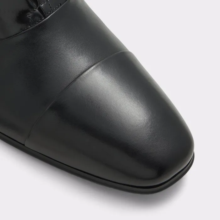Valenti Black Leather Embossed Men ALDO Loafers and SlipOns