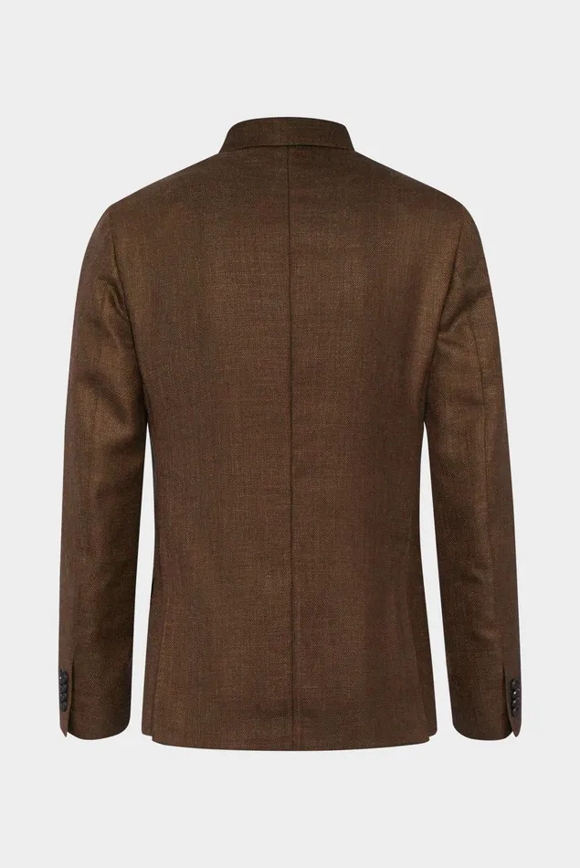 Van Laack Blazers Men Structured Jacket In Plain Wool With Modern Peak Lapels Beige Van Laack Blazers Men Structured Jacket In Plain Wool With Modern Peak Lapels Beige
