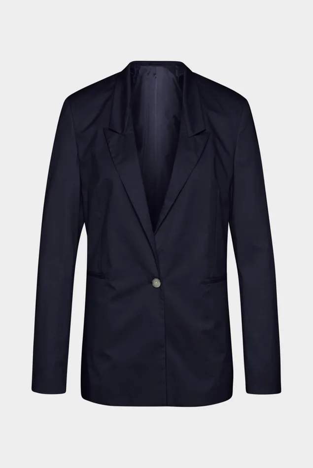 Van Laack Blazers Women Papertouch Stretch Cotton Blazer Blue Van Laack Blazers Women Papertouch Stretch Cotton Blazer Blue