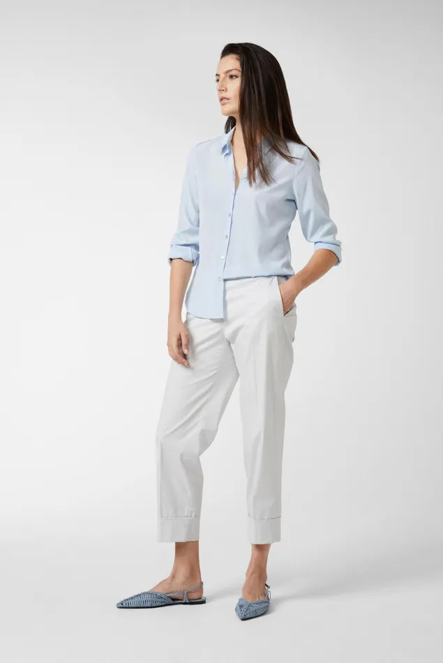 Van Laack Business Blouses Women Silk Shirt Blouse Blau Van Laack Business Blouses Women Silk Shirt Blouse Blau
