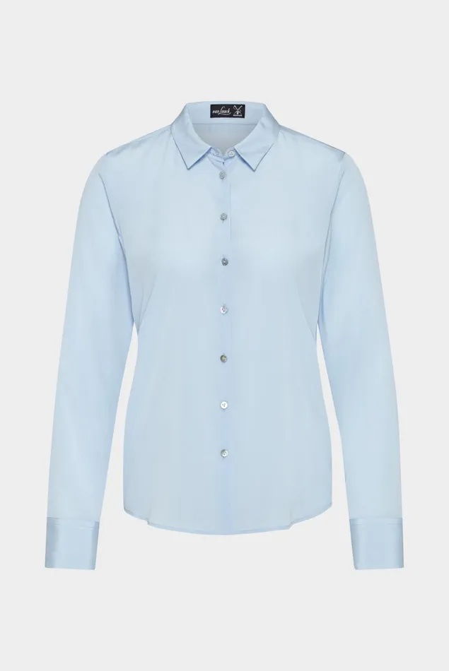 Van Laack Business Blouses Women Silk Shirt Blouse Blau Van Laack Business Blouses Women Silk Shirt Blouse Blau