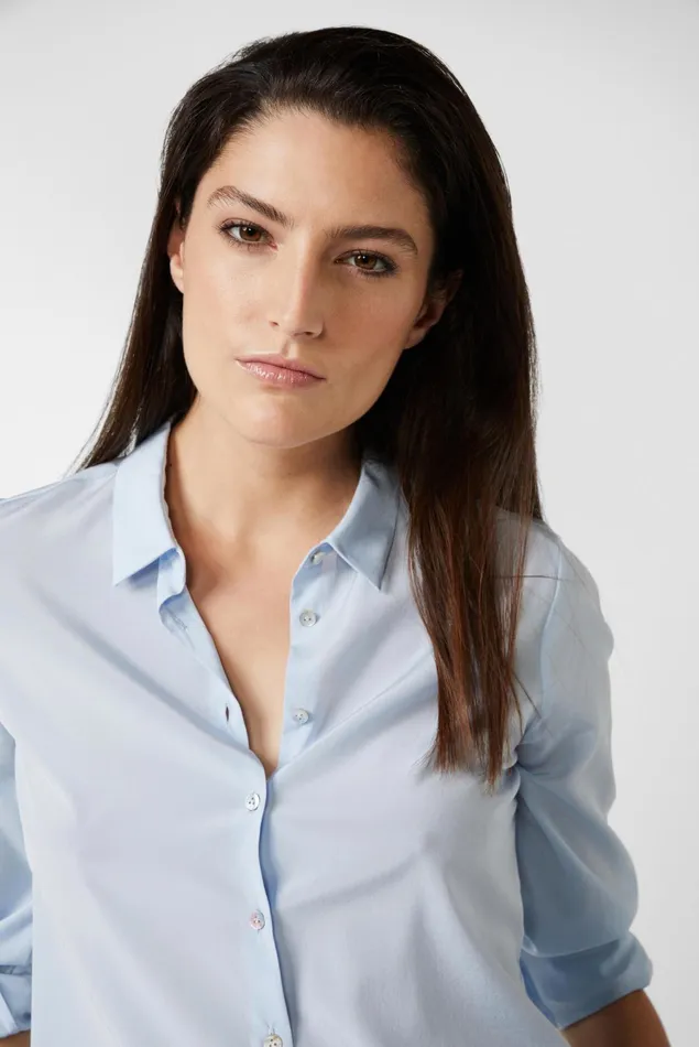 Van Laack Business Blouses Women Silk Shirt Blouse Blau Van Laack Business Blouses Women Silk Shirt Blouse Blau