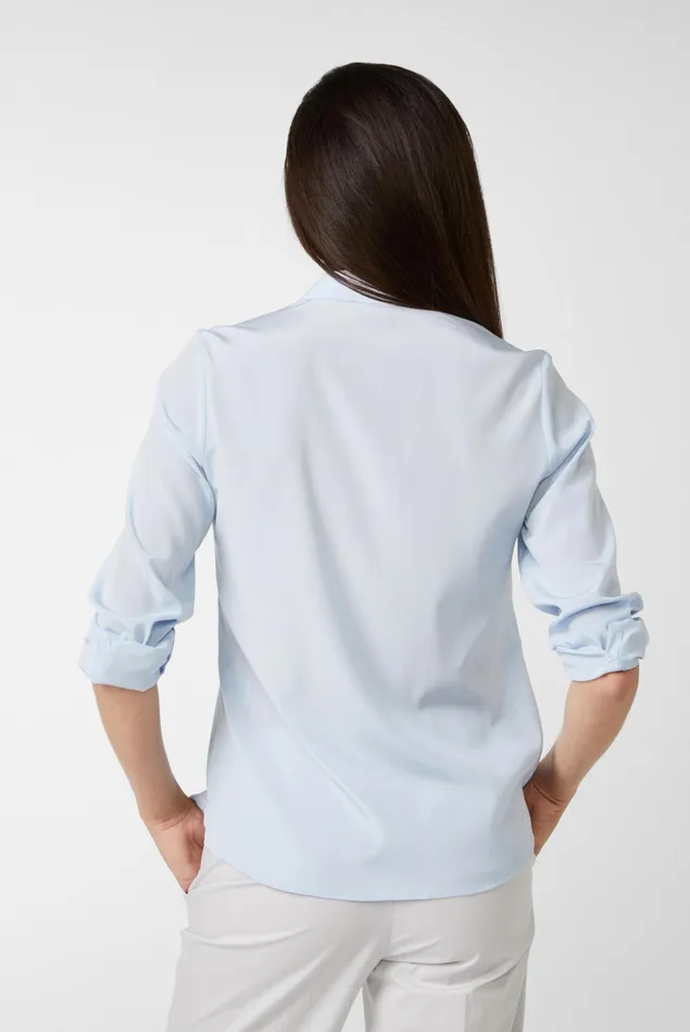 Van Laack Business Blouses Women Silk Shirt Blouse Blau Van Laack Business Blouses Women Silk Shirt Blouse Blau