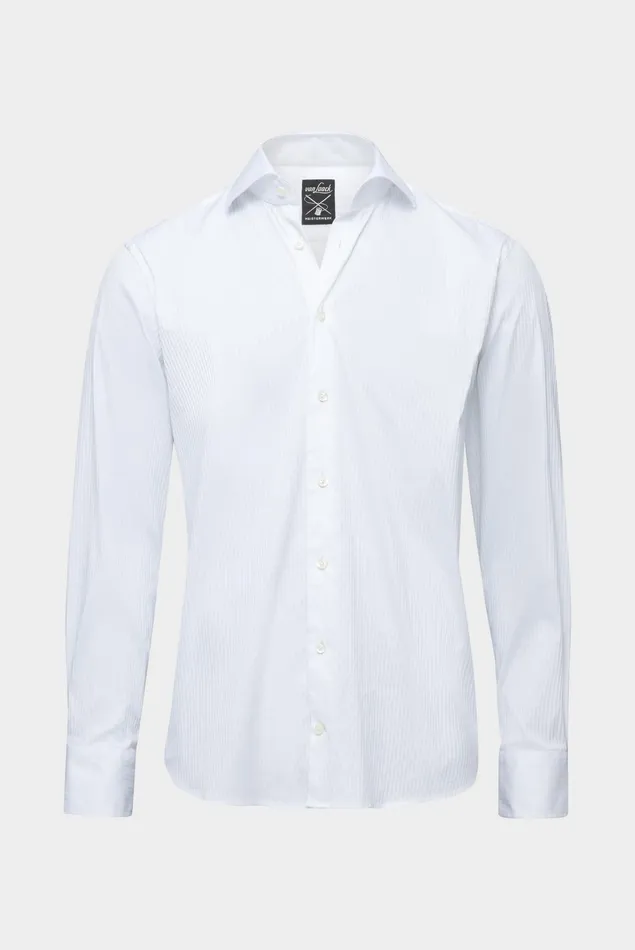 Van Laack Business Shirts Men Business Shirt With Jacquard Stripes Tailor Fit