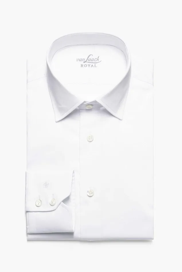 Van Laack Business Shirts Men Business Shirt With Stretch Tailor Fit White