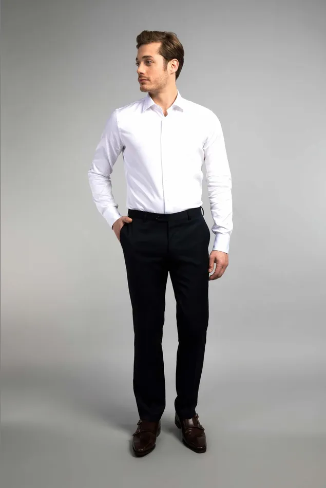 Van Laack Business Shirts Men Fine Cotton Twill Shirt Van Laack Business Shirts Men Fine Cotton Twill Shirt