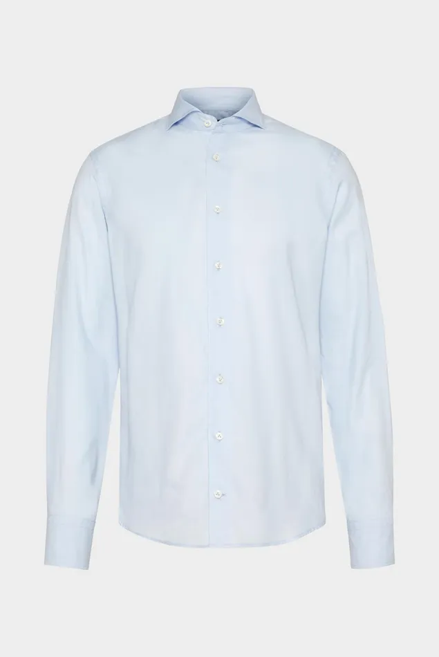 Van Laack Business Shirts Men Light Twill Shirt Blue Van Laack Business Shirts Men Light Twill Shirt Blue