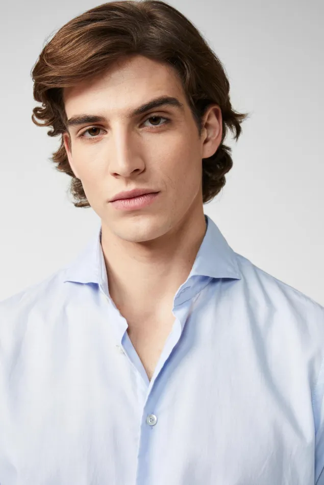 Van Laack Business Shirts Men Light Twill Shirt Blue Van Laack Business Shirts Men Light Twill Shirt Blue