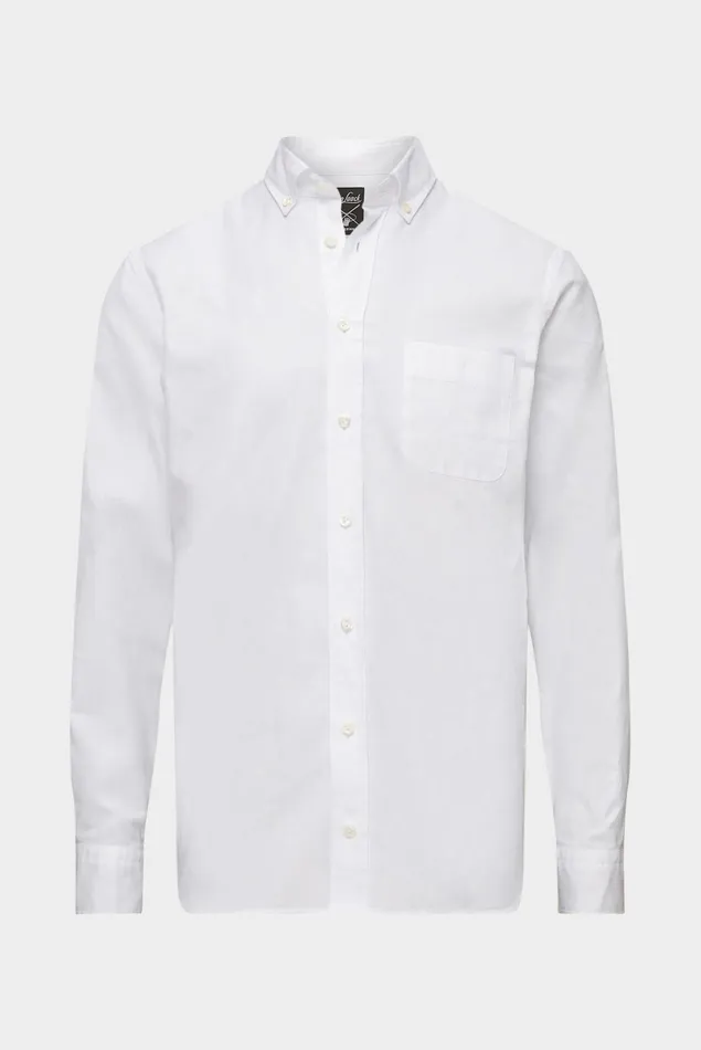 Van Laack Casual Shirts Men Buttondown Oxford Hem In A Soft Wash White Van Laack Casual Shirts Men Buttondown Oxford Hem In A Soft Wash White