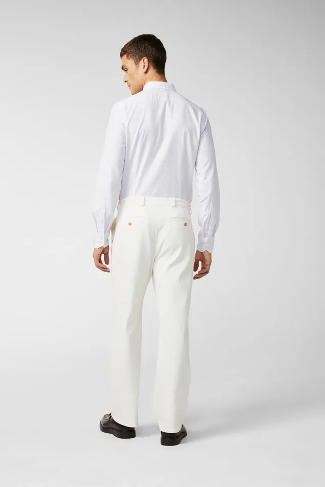 Van Laack Casual Shirts Men Buttondown Oxford Hem In A Soft Wash White Van Laack Casual Shirts Men Buttondown Oxford Hem In A Soft Wash White