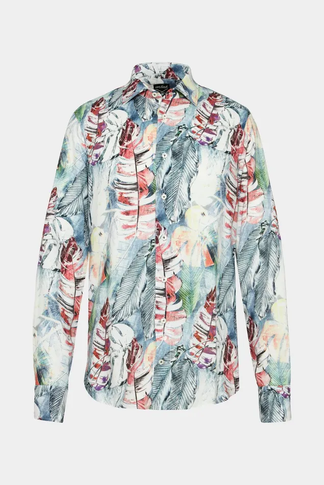 Van Laack Casual Shirts Men Poplin Shirt With A Floral Print Van Laack Casual Shirts Men Poplin Shirt With A Floral Print